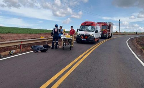 Motociclista perde a vida em acidente na rodovia PR-180 Imagem referente a Motociclista perde a vida em acidente na rodovia PR-180