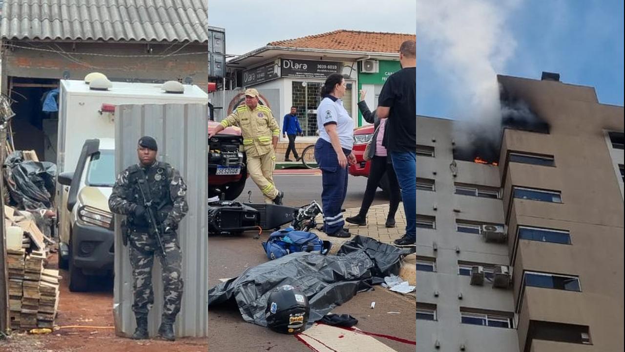 Incêndio, confrontos, acidentes: Cascavel registra semana com muitas mortes e tragédias