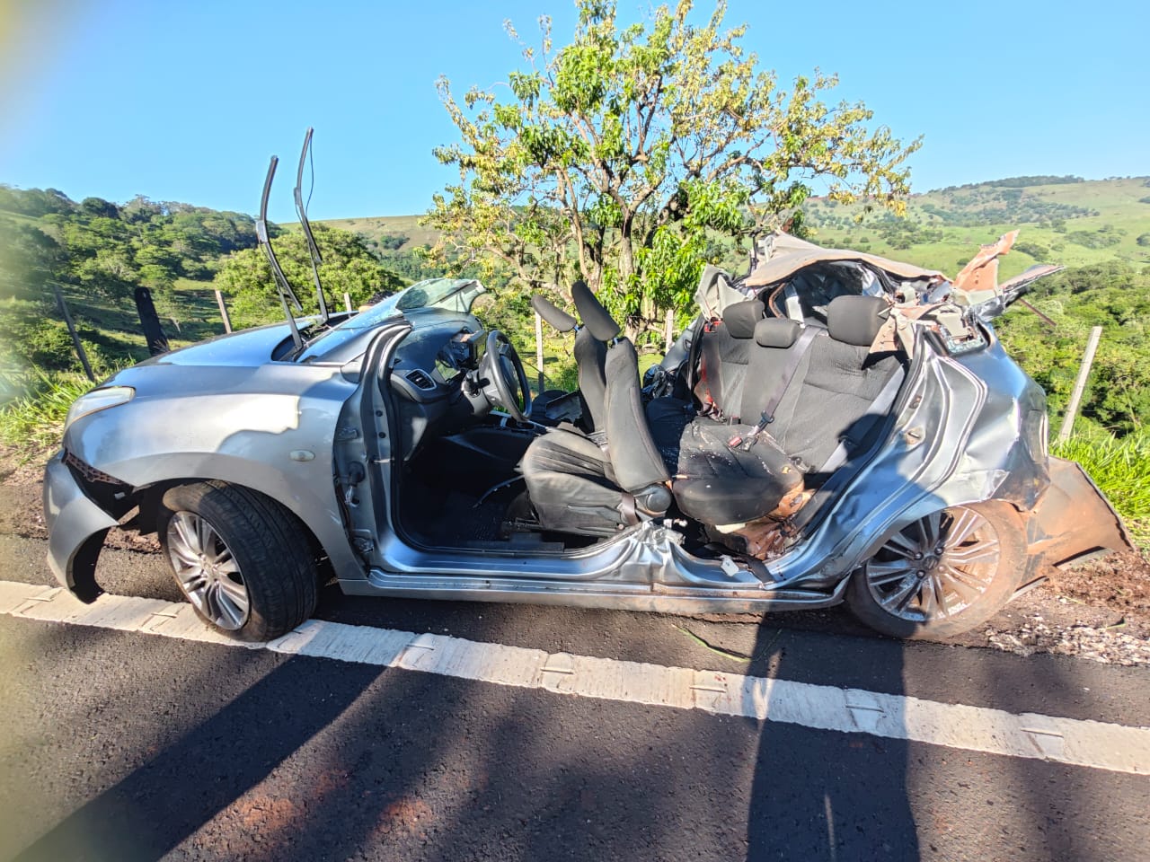 Jovem morre em grave acidente na PR-317 em São José das Palmeiras; Outros três ficaram feridos