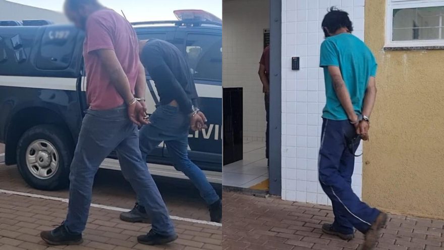Trio detido com caminhonete furtada é encaminhado à Delegacia em em Cascavel