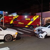 Imagem referente a Idoso embriagado é detido após forte colisão no centro; idosa ficou ferida