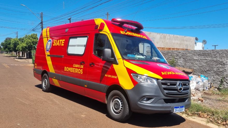 Homem fica ferido após queda de plano elevado em obra no bairro Esmeralda, em Cascavel