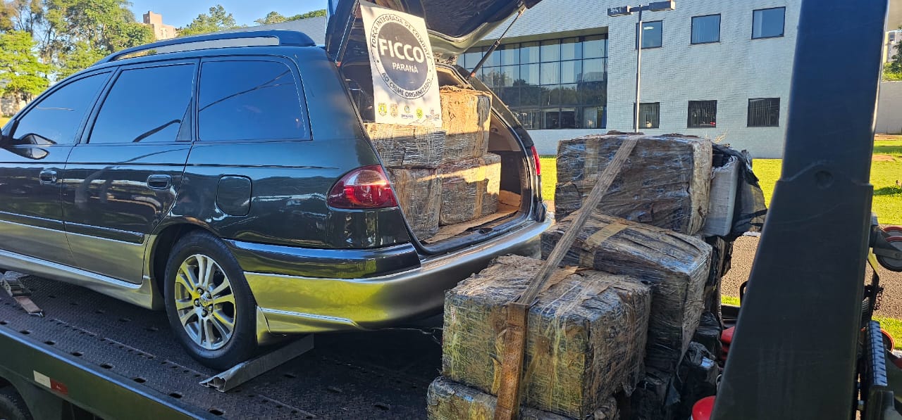 Polícia estoura casa em Foz e pega 1,6 tonelada de maconha pronta para o tráfico Imagem referente a Polícia estoura casa em Foz e pega 1,6 tonelada de maconha pronta para o tráfico
