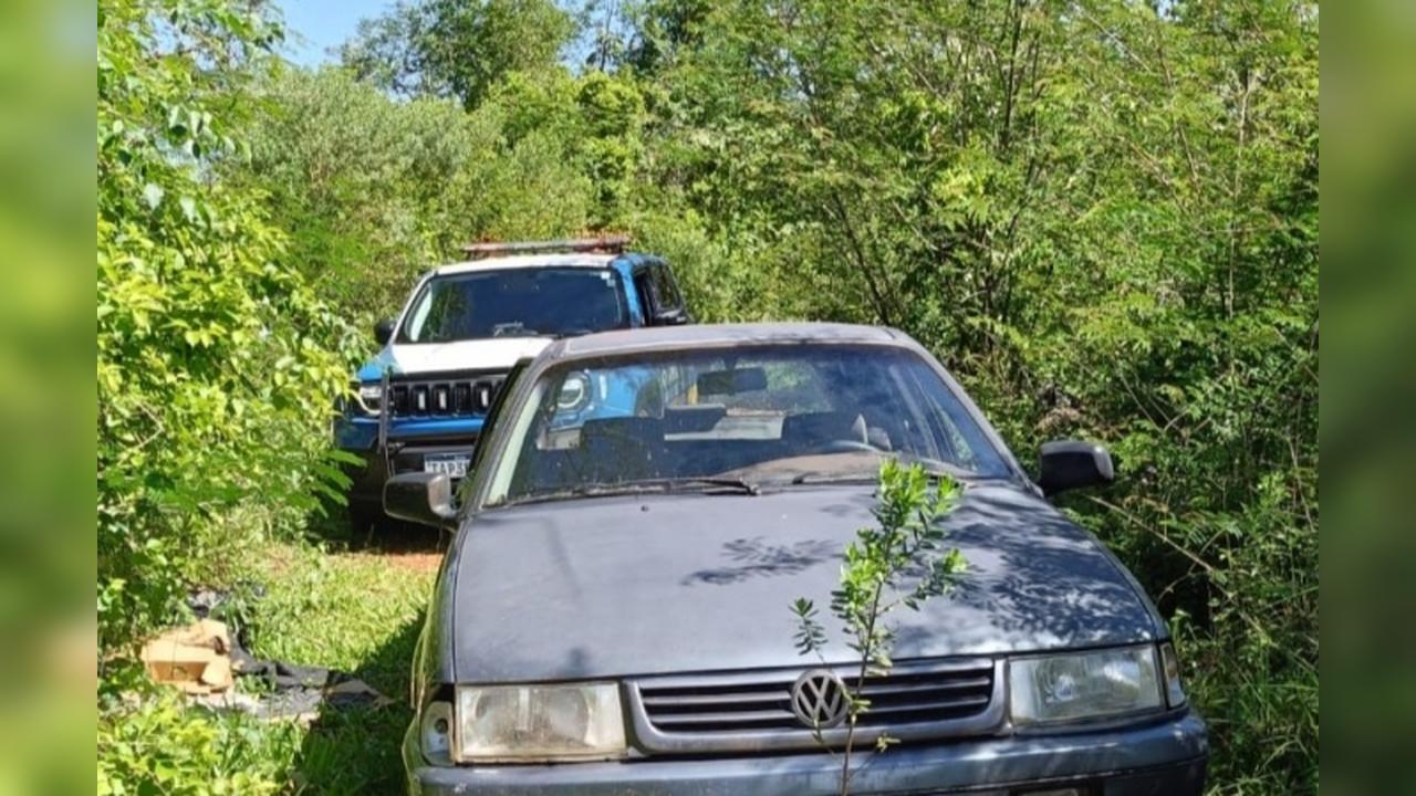 Santana roubado é encontrado depenado em estrada rural de São Miguel do Iguaçu