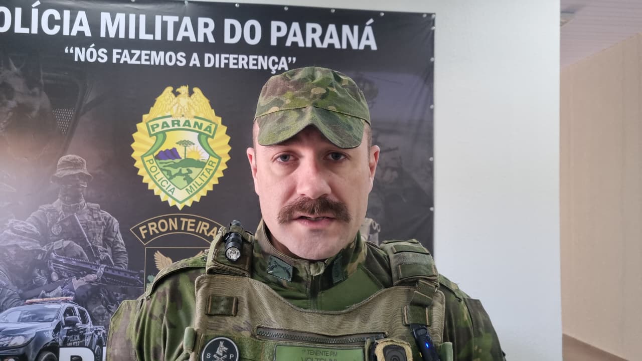 Tenente detalha ação integrada que resultou na apreensão de 350 quilos de maconha na BR-277