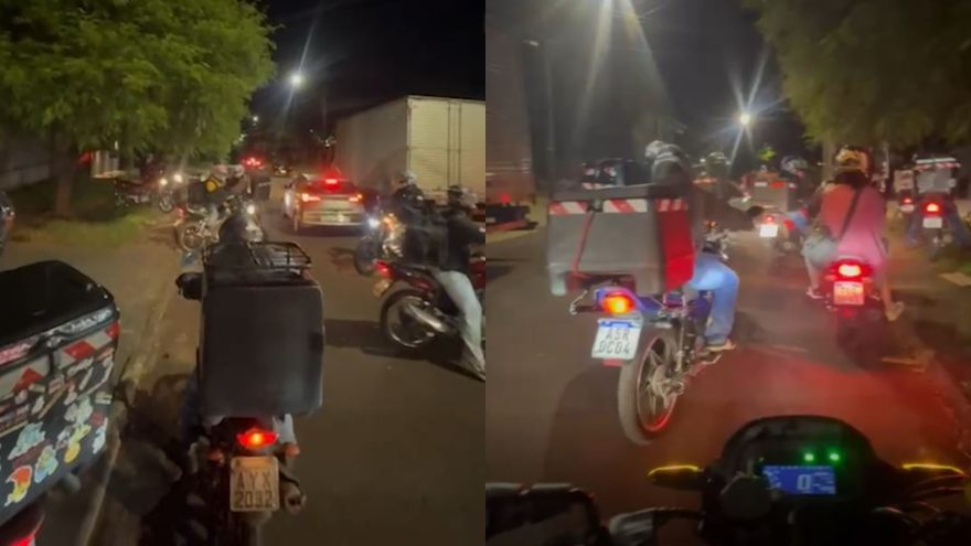 Motoboys fazem buzinaço em frente à residência após suposta tentativa de golpe em pedido de pizza em Cascavel
