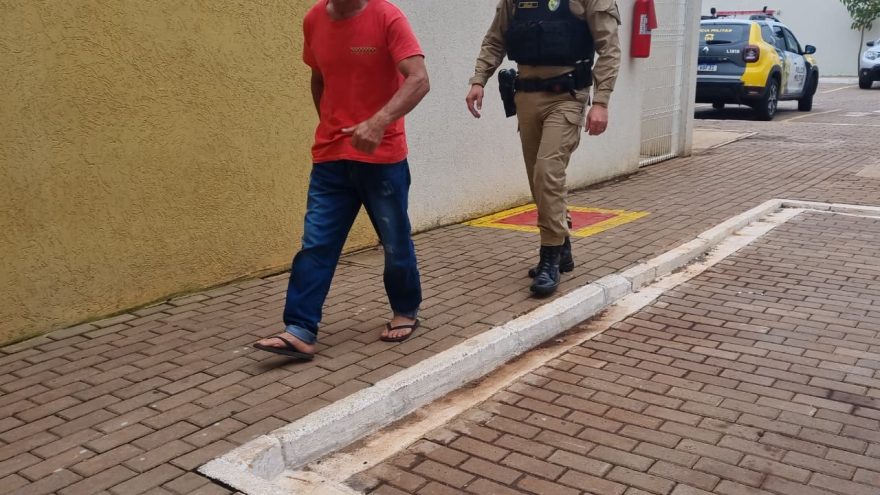 Suspeito de agredir a companheira dentro de casa é detido pela PM no Bairro Esmeralda