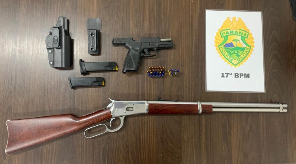 Servidor público embriagado é preso por porte ilegal de armas em São José dos Pinhais