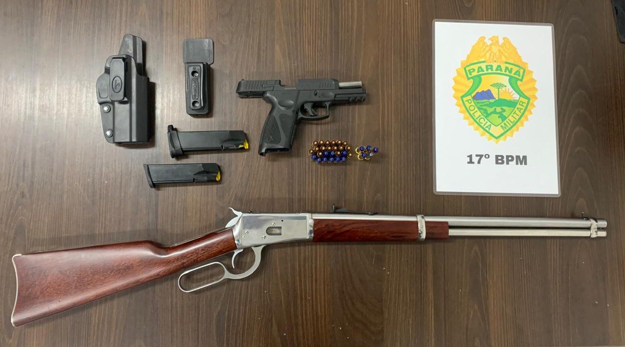 Servidor público embriagado é preso por porte ilegal de armas em São José dos Pinhais Servidor público embriagado é preso por porte ilegal de armas em São José dos Pinhais