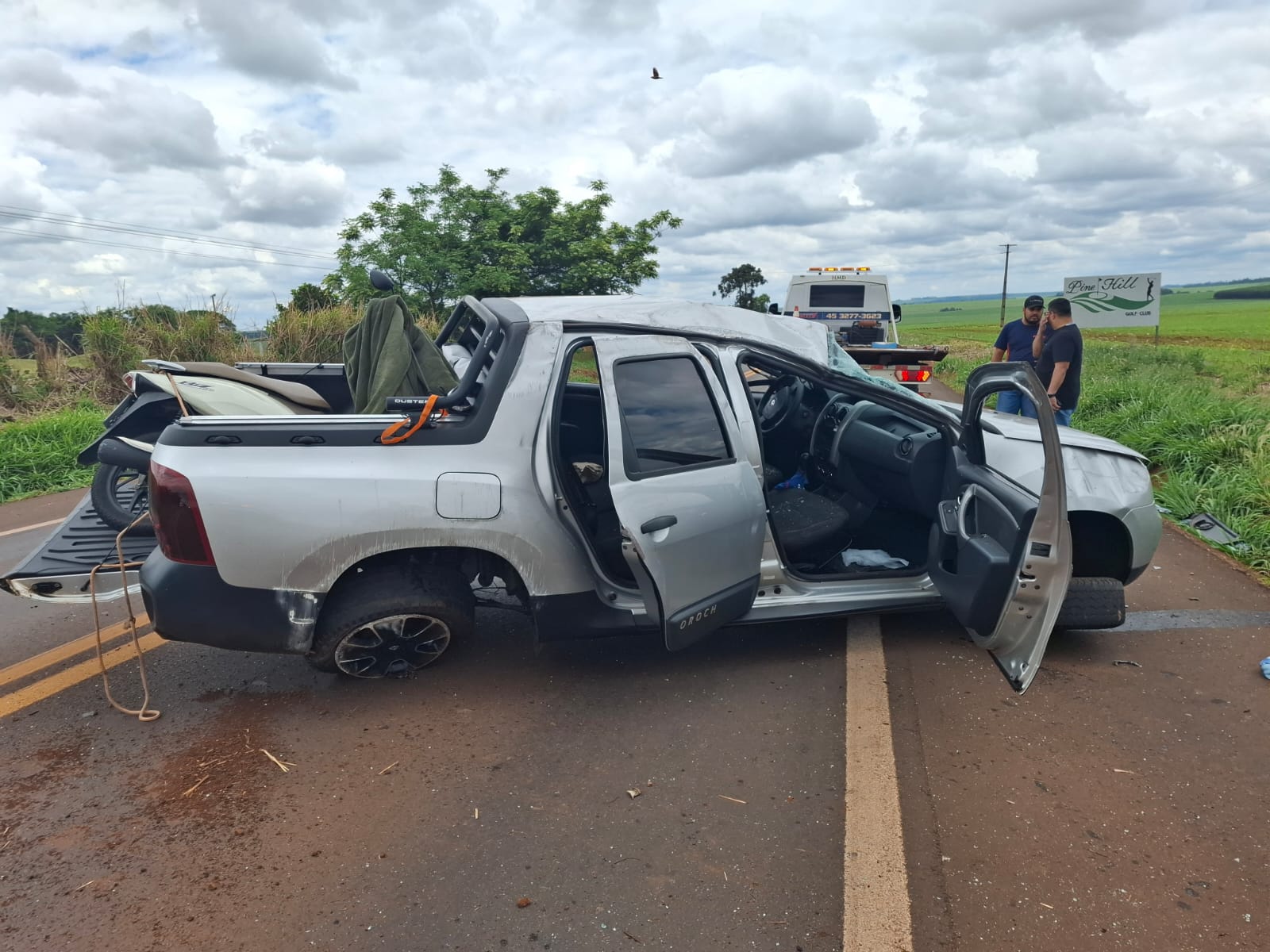Forte colisão é registrada na PR-317, entre Toledo e Assis Chateaubriand