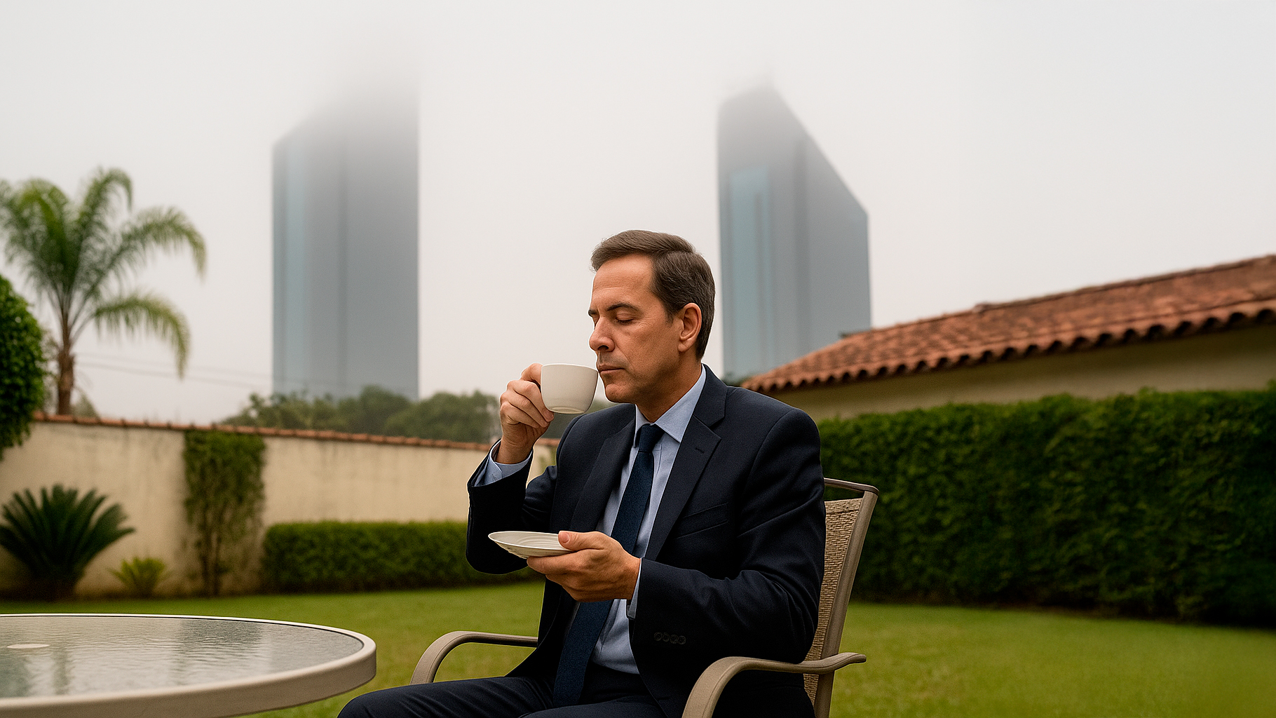 Terça-feira começa com cara de filme britânico em Cascavel: céu cinza, neblina e chuva no roteiro! Terça-feira começa com cara de filme britânico em Cascavel: céu cinza, neblina e chuva no roteiro!
