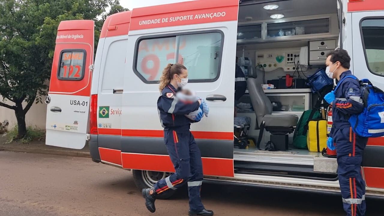 SAMU resgata bebê de apenas três meses com quadro de convulsões