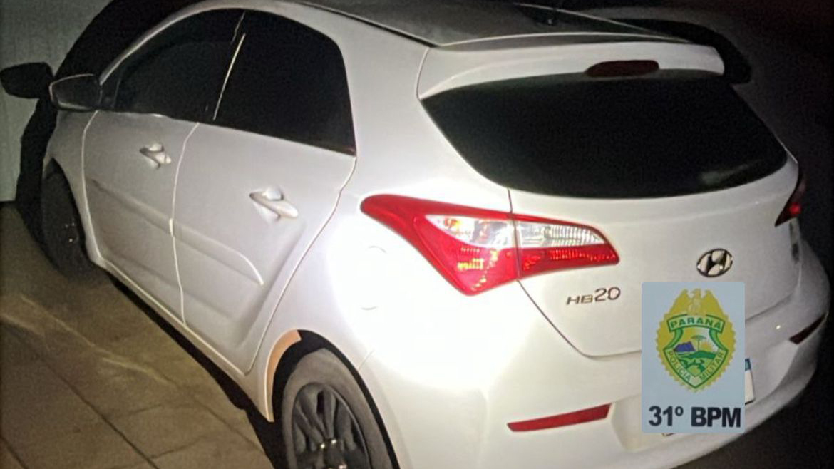 Veículo furtado em São Paulo é recuperado em Assis Chateaubriand durante ação integrada da PM