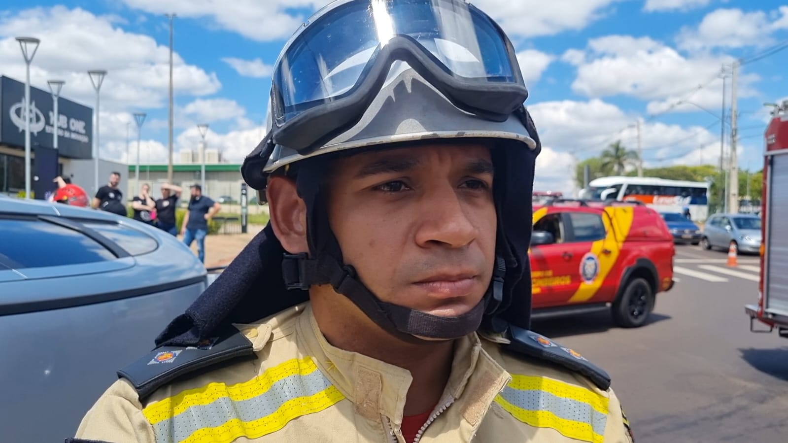 Tenente dos Bombeiros fala sobre vítima de capotamento após colisão perto da rodoviária de Cascavel