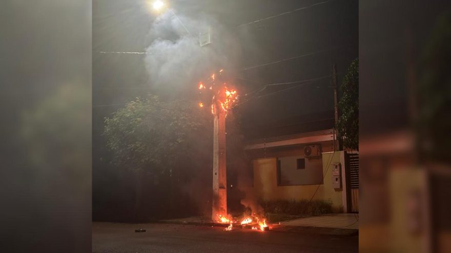 Vídeo: Incêndio em transformador deixa moradores sem luz e internet na Região Oeste