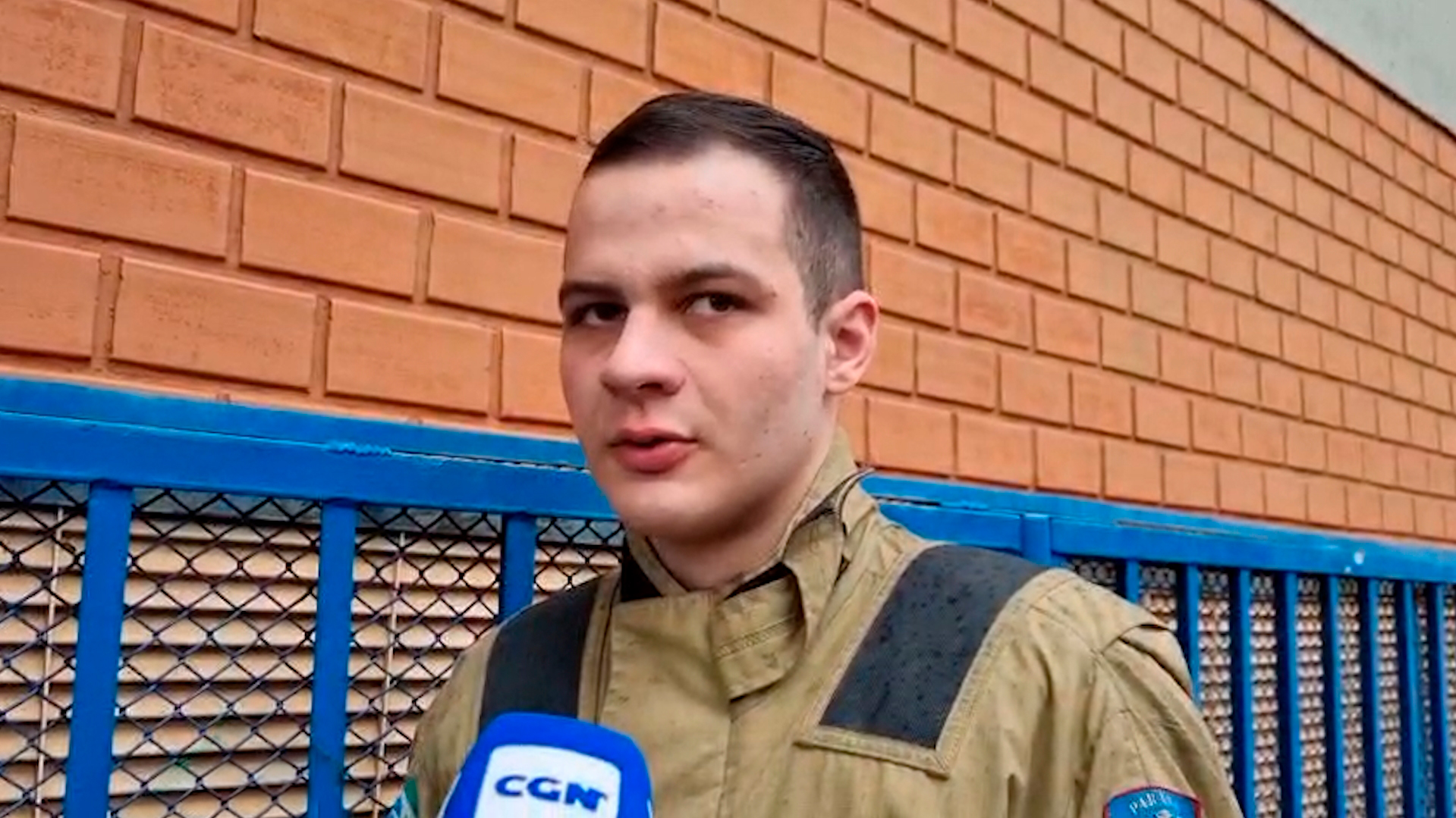 "Situação de vazamento de gás associado a um princípio de incêndio" no Colégio Marista, relata Tenente do Corpo de Bombeiros
