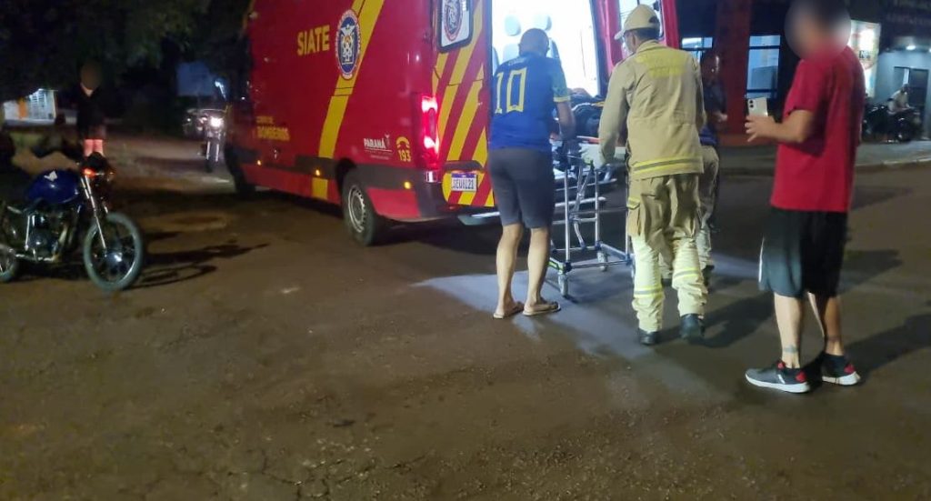 Batida entre motos deixa duas pessoas feridas no Bairro Canadá