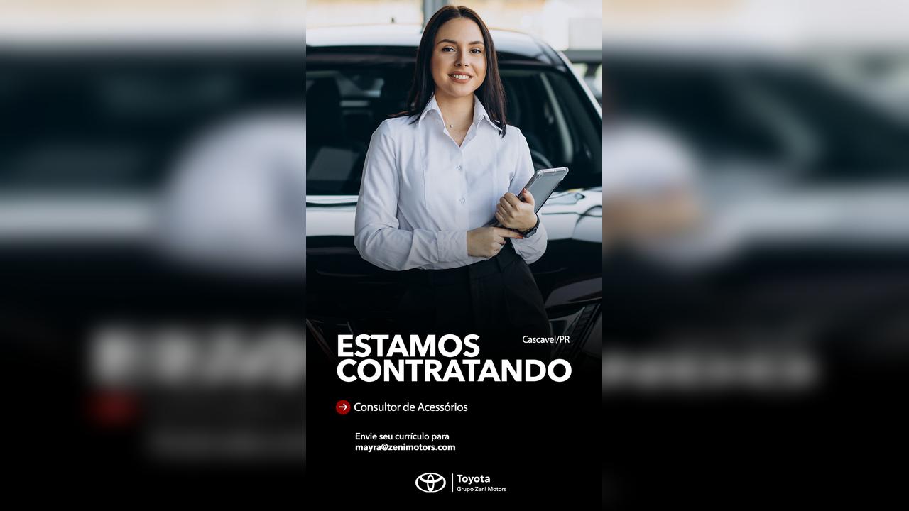Zeni Motors abre vaga para Consultora de Acessórios Zeni Motors abre vaga para Consultora de Acessórios