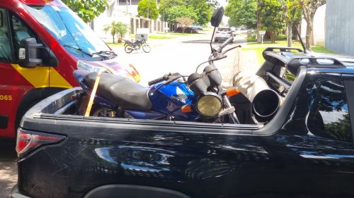 Imagem referente a Motociclista de 23 anos fica ferido após queda no Recanto Tropical em Cascavel