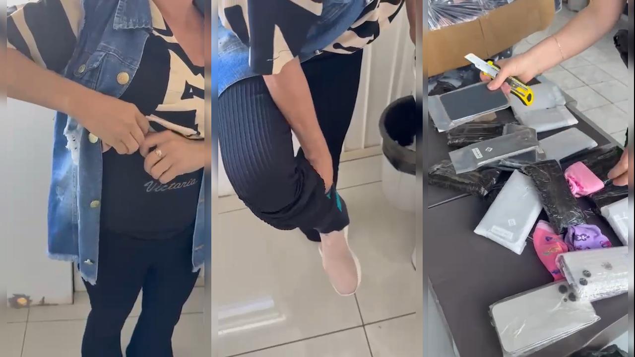 Passageira escondia 44 iPhones na roupa e acaba flagrada na BR-277, em Cascavel Passageira escondia 44 iPhones na roupa e acaba flagrada na BR-277, em Cascavel