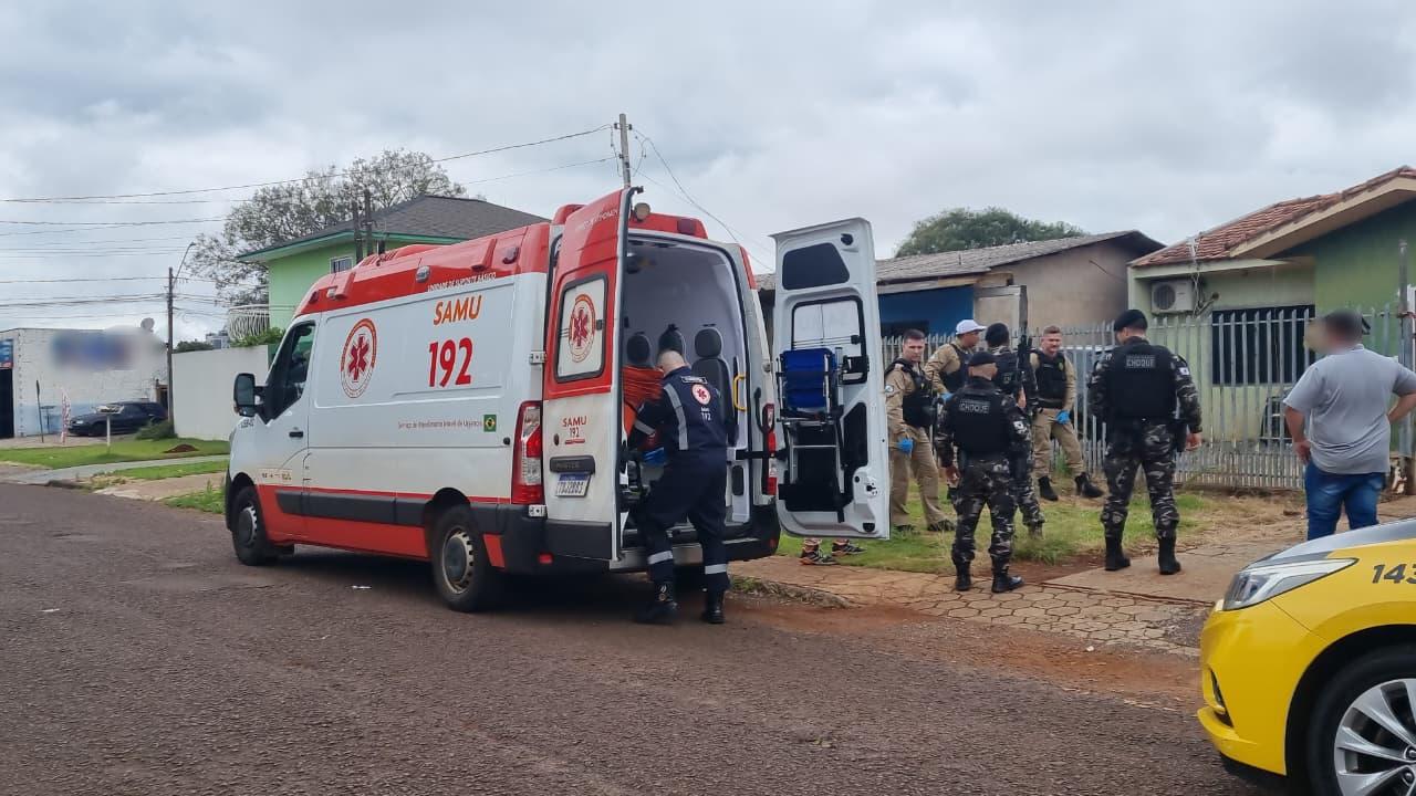 Surto com faca mobiliza várias equipes do SAMU e PM ao Bairro Santo Onofre