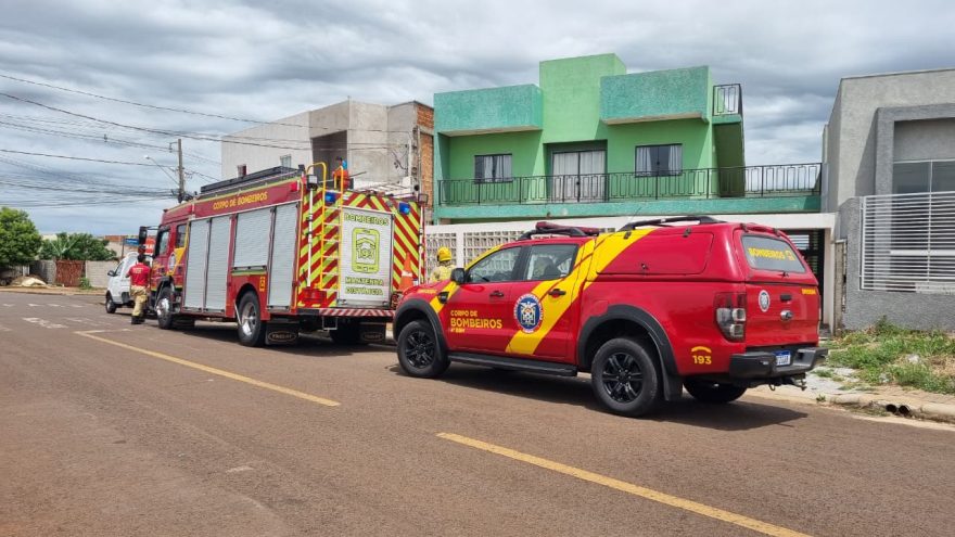 Curto-circuito gera fumaça e mobiliza Corpo de Bombeiros em Cascavel Velho