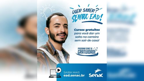 Senac Paraná oferece 3.500 vagas em cursos gratuitos e a distância