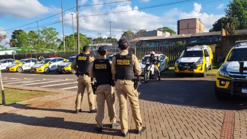 PM de Cascavel exibe efetivo que participa da Operação Sinergia de combate a diversos crimes