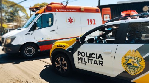 Mulher em surto é contida pela PM e socorrida pelo Samu em Cascavel