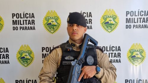 Na frente da PM, ladrão atrapalhado abre áudio de Whats onde comentava sobre plano de roubo a carga