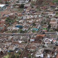 Após tornado, Enem é suspenso em Rio Bonito do Iguaçu, no Paraná Imagem referente a Após tornado, Enem é suspenso em Rio Bonito do Iguaçu, no Paraná
