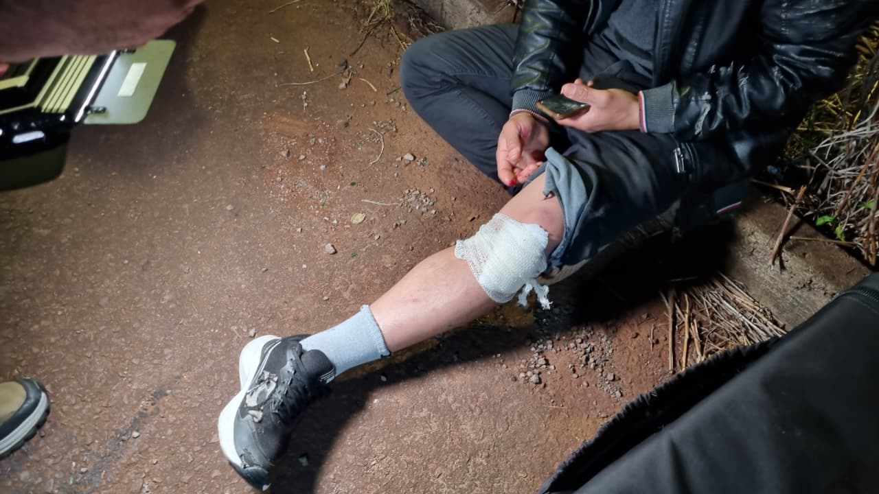 Motociclista fica ferido após acidente no Jardim Veredas