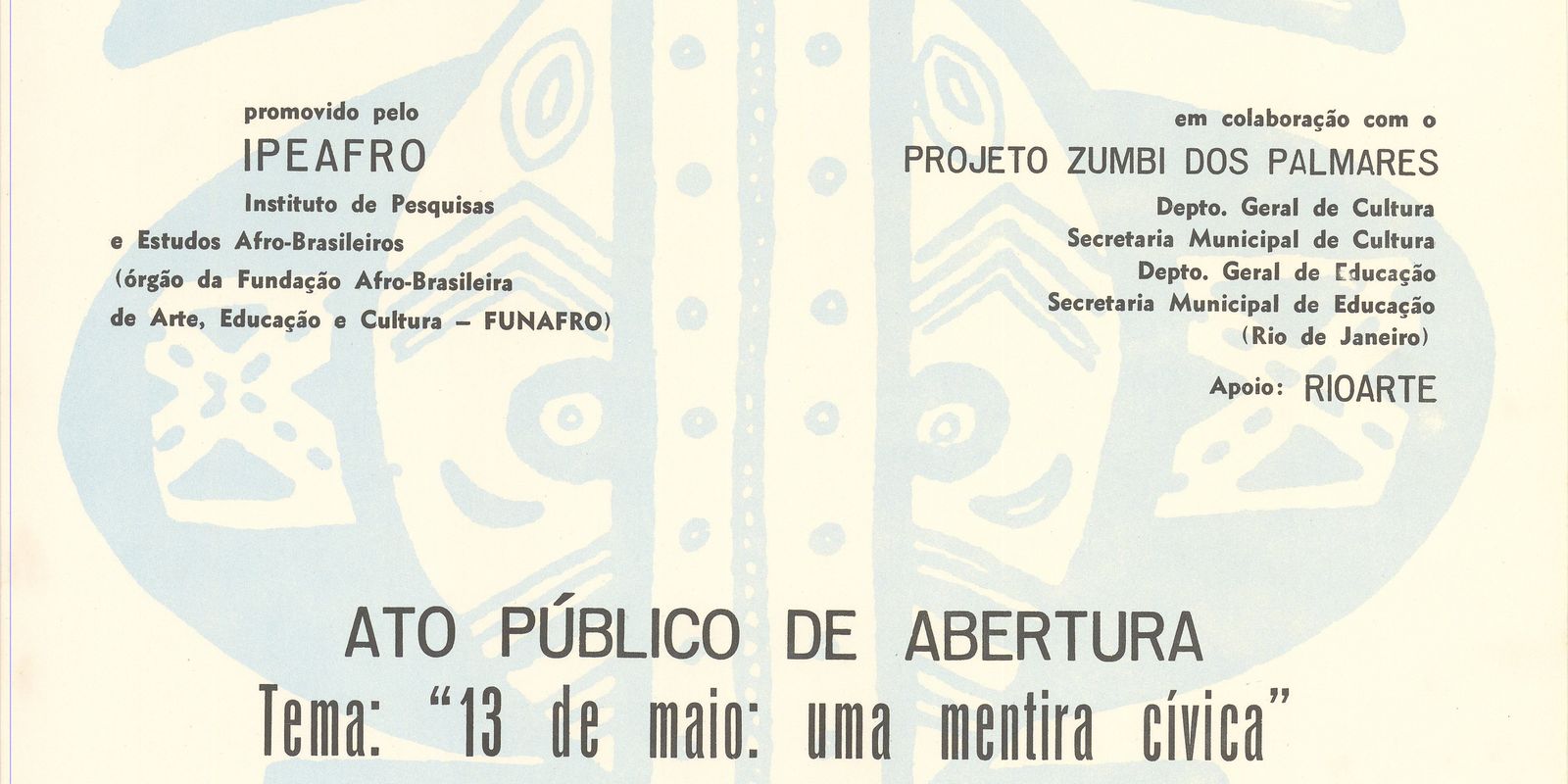 Cartazes históricos do movimento negro serão digitalizados e expostos Imagem referente a Cartazes históricos do movimento negro serão digitalizados e expostos