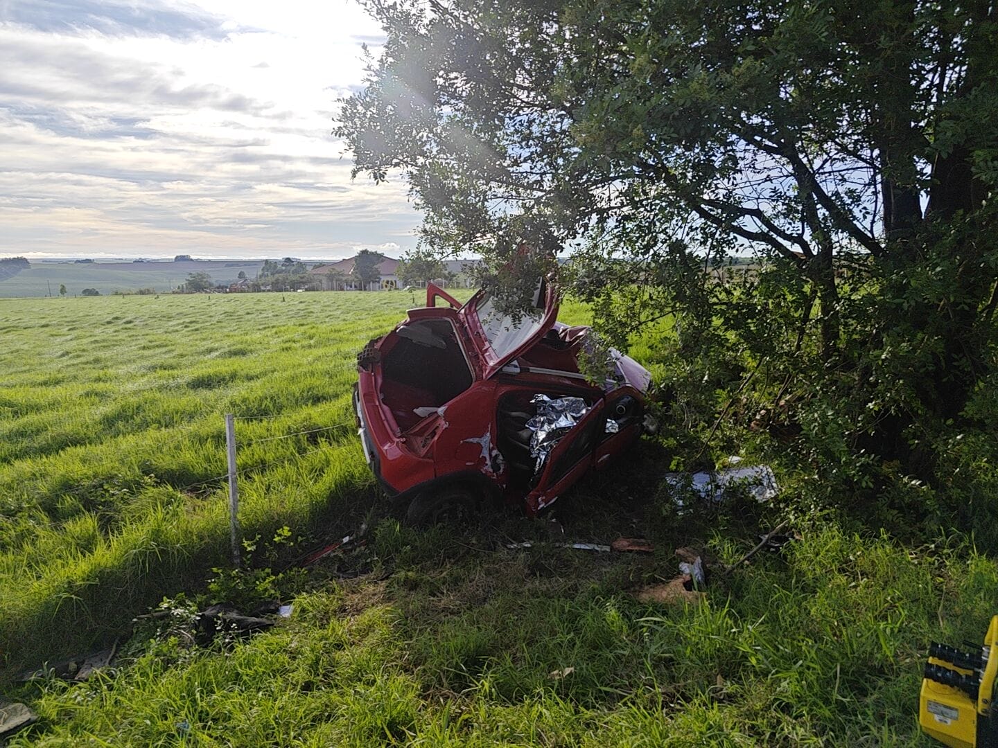 Dois homens morrem em acidente na PR-488 em Vera Cruz do Oeste