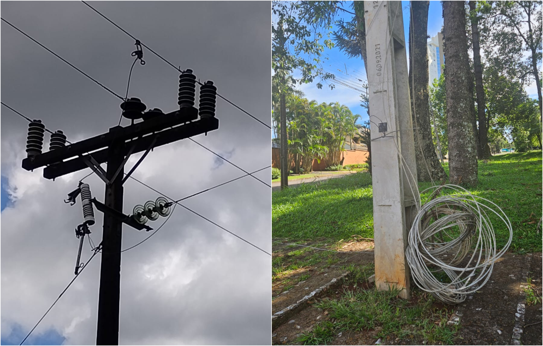 Da área urbana ao interior: Cascavelenses reclamam da falta de luz após temporal