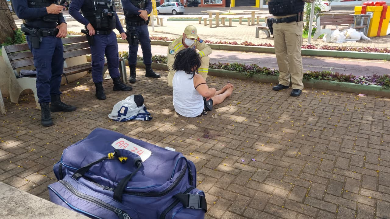 Mulher é agredida a socos perto da Catedral de Cascavel
