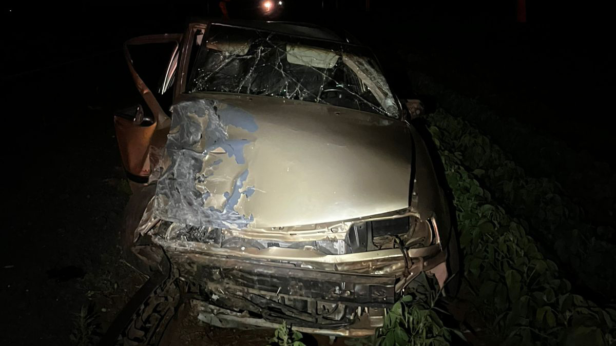 Colisão frontal deixa homem ferido na PR-486, em Assis Chateaubriand