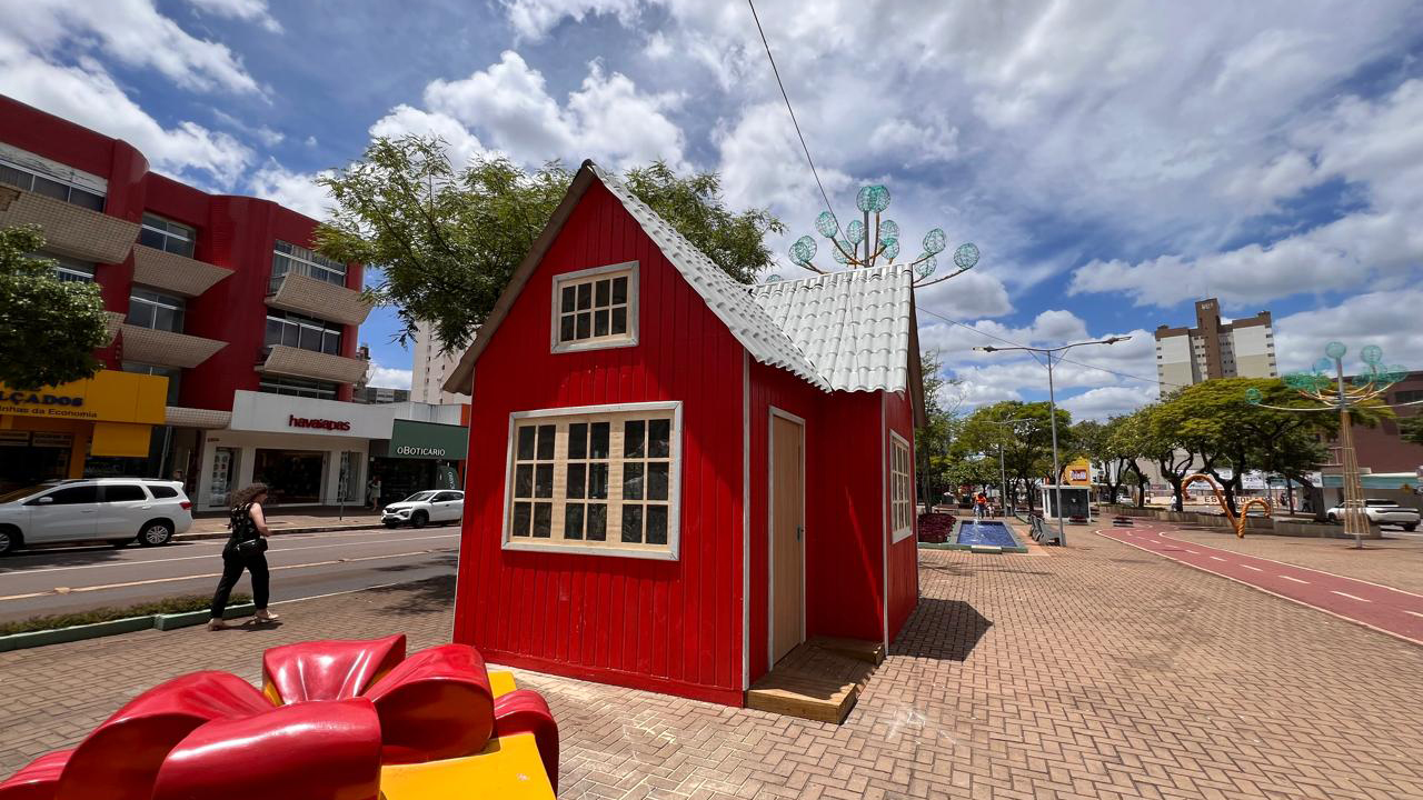 Casinha do Papai Noel abrirá as portas para as famílias neste sábado Casinha do Papai Noel abrirá as portas para as famílias neste sábado