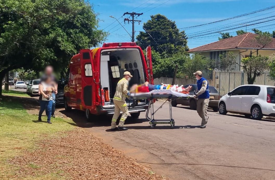 Idosa é socorrida após sofrer queda em residência no São Cristóvão Idosa é socorrida após sofrer queda em residência no São Cristóvão