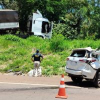 Grave acidente na BR-277 entre Matelândia e Medianeira resulta em morte Imagem referente a Grave acidente na BR-277 entre Matelândia e Medianeira resulta em morte