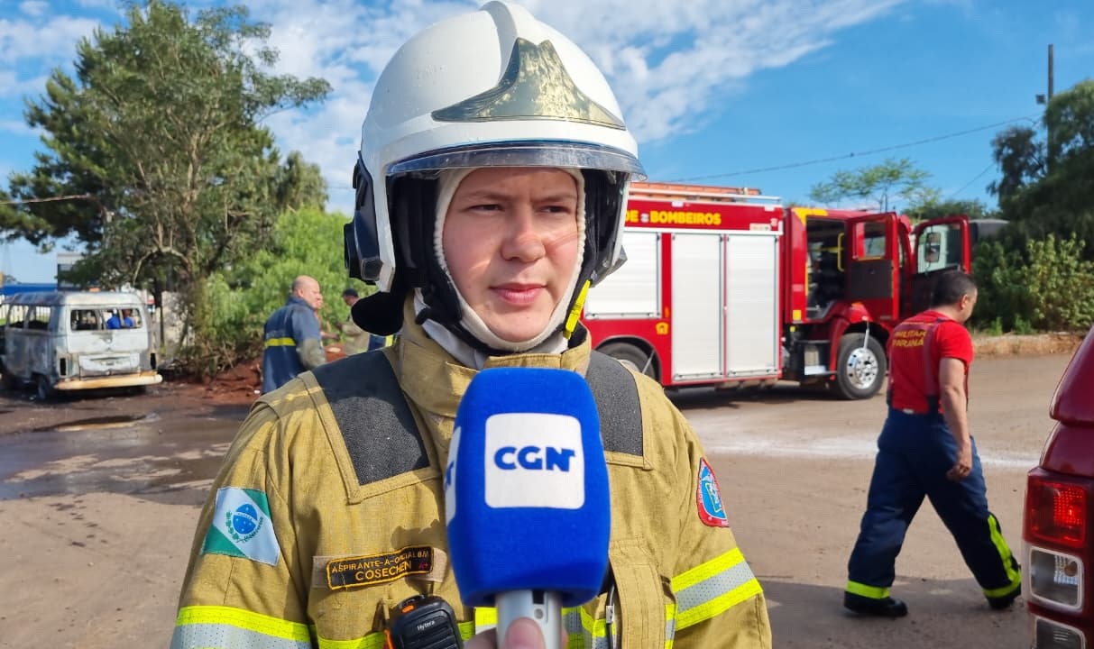 Aspirante fala sobre preocupação em incêndio próximo a posto de combustíveis Aspirante fala sobre preocupação em incêndio próximo a posto de combustíveis