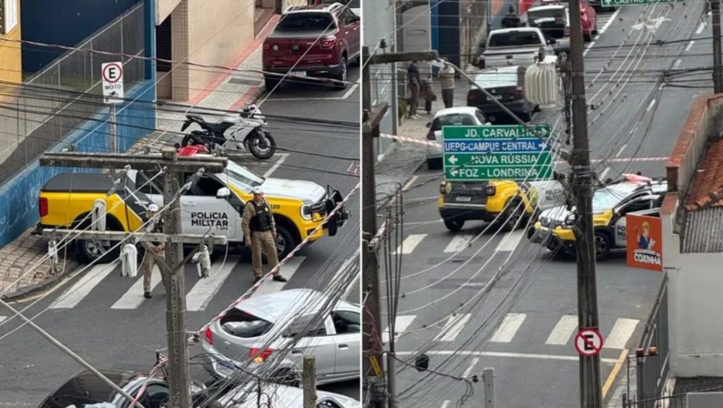 Suspeita de bomba interdita ruas do Centro de Ponta Grossa