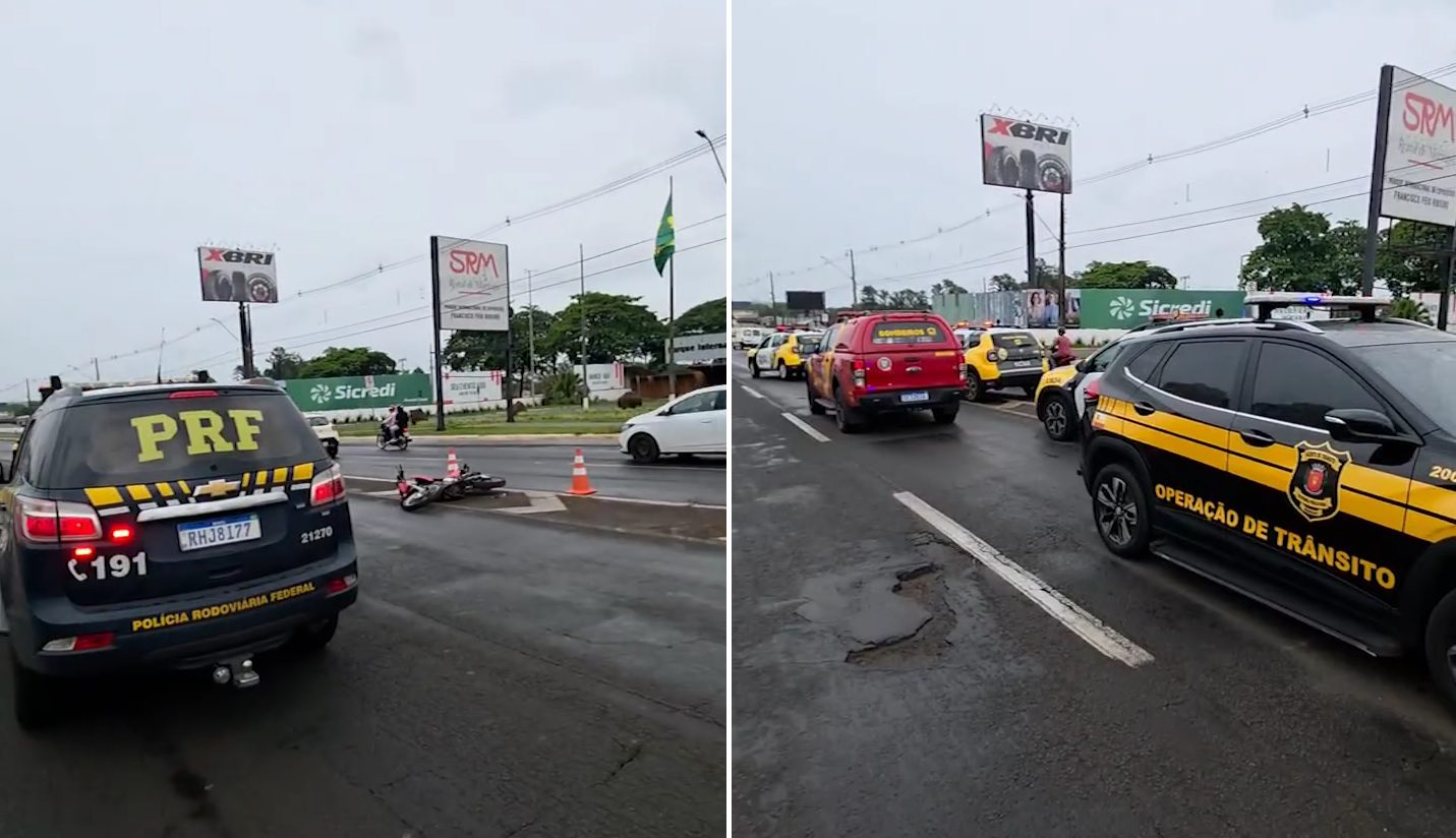 Motociclista morre e garupa de 15 anos fica ferido após acidente com carro na Região Norte do Paraná