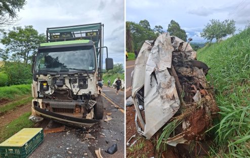 Jovem de 20 anos morre em batida frontal na PR-585, em Vera Cruz do Oeste