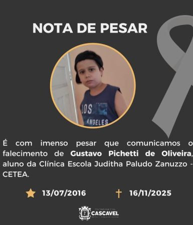 Criança que morreu afogada em açude era aluno do CETEA em Cascavel Imagem referente a Criança que morreu afogada em açude era aluno do CETEA em Cascavel