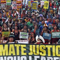 Imagem referente a COP30: marcha global indígena em Belém cobra demarcação de territórios