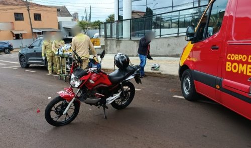 Motociclista sofre fratura em colisão com SUV no Jardim La Salle, em Toledo