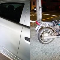 Motociclista fratura a clavícula em colisão no ‘Órfãs’, em Ponta Grossa Imagem referente a Motociclista fratura a clavícula em colisão no ‘Órfãs’, em Ponta Grossa