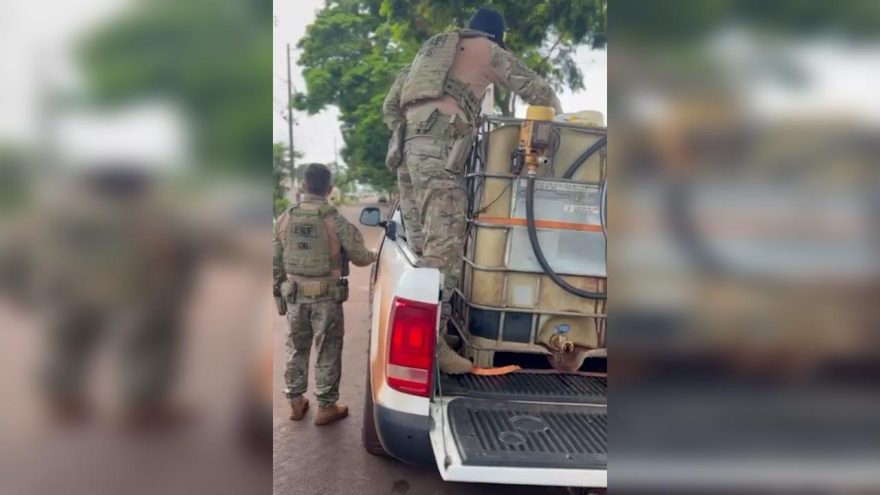 Jovem preso com caminhonete abarrotada de agrotóxicos contrabandeados é trazido para a PF de Cascavel