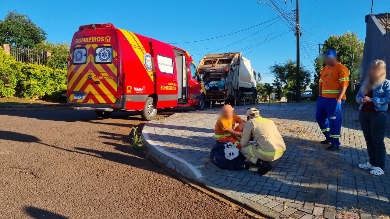Coletor de lixo é atacado por pitbull enquanto trabalhava no bairro Santa Cruz